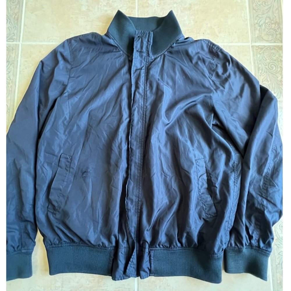 Everlane Lightweight Uniform Navy Blue Bomber Jacket Men Size small